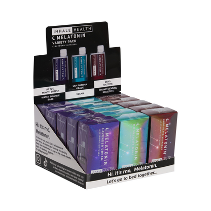 Inhale Health Melatonin Variety Pack (15-Pack Display Box)